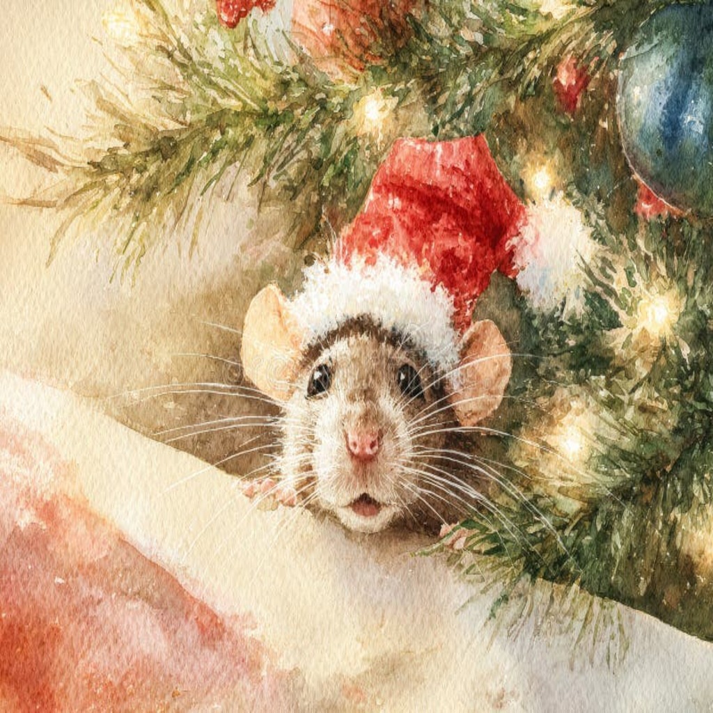 Peaches Christmas Rat